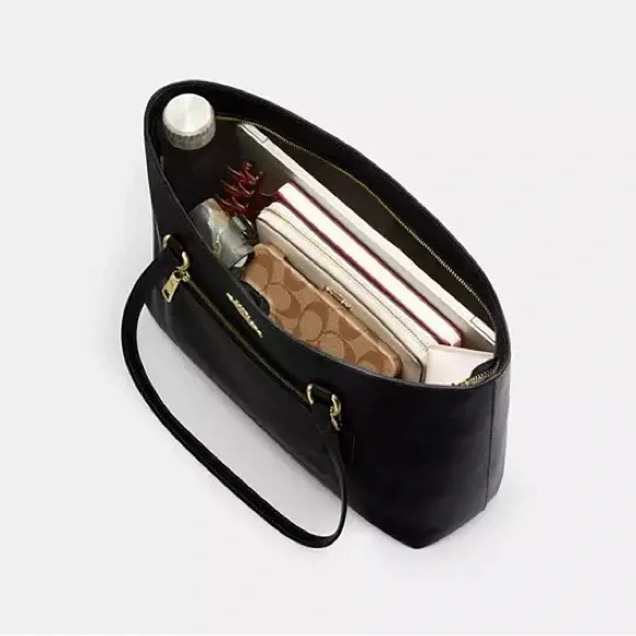 Coach black “Station” Leather Tote - Picture 7 of 9